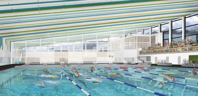 Die Zukunft des gemeinsamen 50-Meter-Schwimmbecken-Projekts der Stadt und des Landes ist ungeklärt. | Foto: IKM
