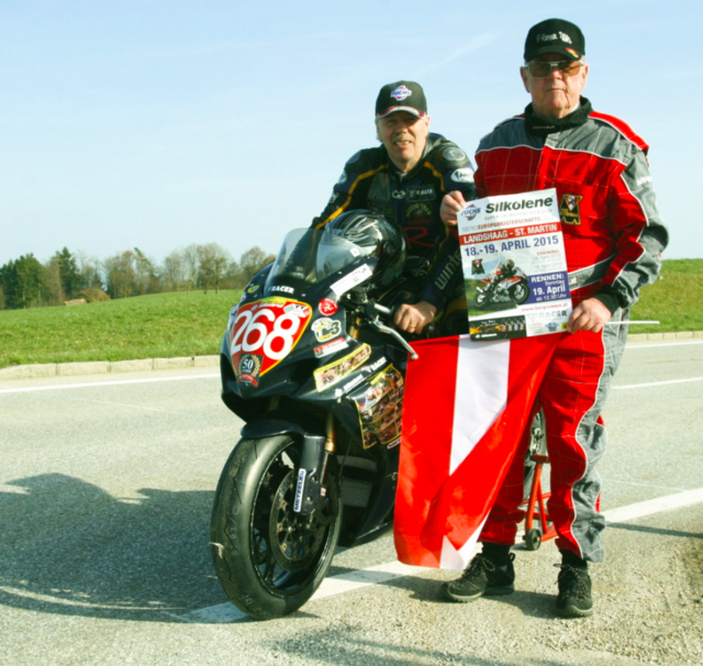 Für die zwei Evergreens des MSC Rottenegg, Toni Rechberger und Reinhard Luksch findet das Motorrad und die Zielflagge heuer in Landshaag keine Verwendung.