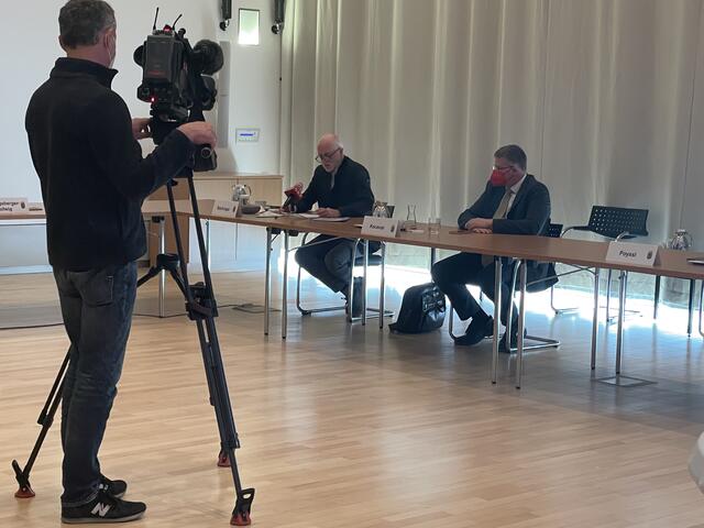 Patientenanwalt Dr. Bachinger neben Wolfgang Kocevar  | Foto: BB NÖ 