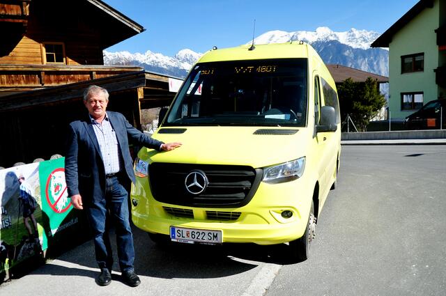 Bgm. Anton Bucher an einem der beiden Ausgangspunkte der Route in Grinzens. | Foto: Hassl