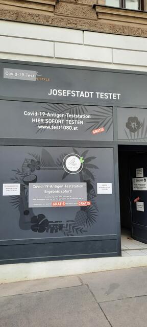 In der Josefstädter Straße 9 wird ab sofort ab 9 Uhr morgens getestet.