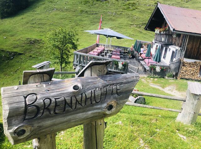 Beliebtes Ziel auf der Durchkaseralm: die Brennhütte.