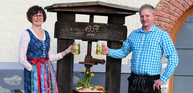 Ortsbäuerin Renate Danninger und Ortsbauernobmann Stefan Seyr