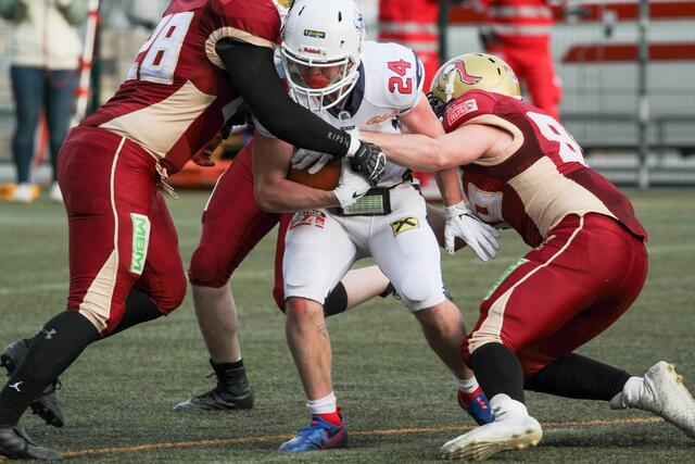 Aber auch die Amstetten Thunder hatten gegen die Telfs Patriots hart zu kämpfen.