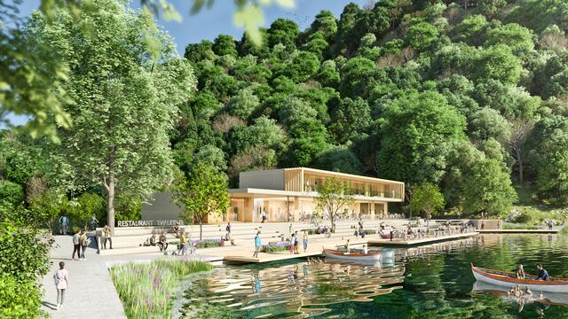 So soll das neue Restaurant nach Fertigstellung aussehen.