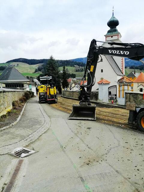 Letzte Woche rollten in Reichenfels die Bagger an.