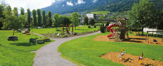 Der stets bestens gepflegte Spielplatz am Widumanger ist immer einen Besuch wert.