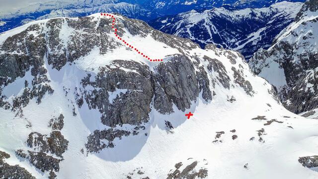 Vom kleinen Bratschenkopf soll der Tourengeher rund 50 Meter abgestürzt sein.