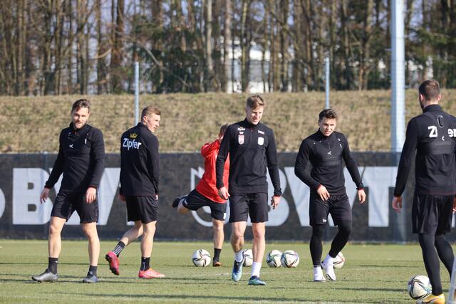 Die LASK-Kicker trainieren fleißig für den großen Coup.