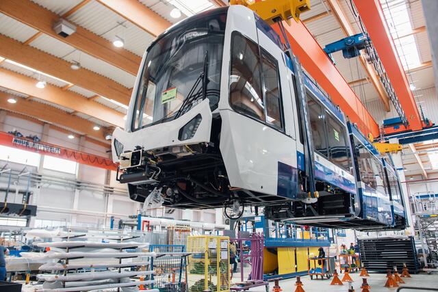 Produktion der neuen Badner Bahn, die sich im Endspurt befindet, | Foto: GMR Photography