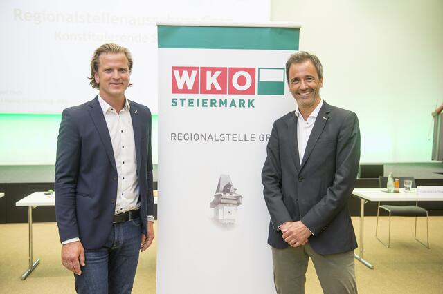 Freuen sich auf den Tour-Start: V. Larissegger, P. Spitzer (v.l.) | Foto: Foto Fischer