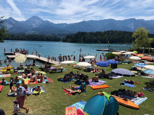 Panorama Beach in Drobollach am Faaker See