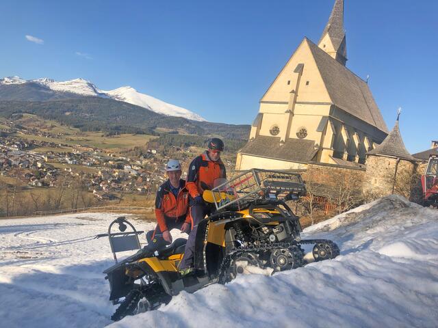 Nach dem Winter wird das Quad der Bergrettung Tamsweg auf Sommerbetrieb umgerüstet. Im Sommer haben die Bergretter erfahrungsgemäß übrigens sogar mehr Einsatzgeschehen als im Winter.