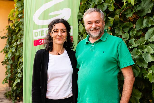 Sandra Krautwaschl und Engelbert Kremshofer auf einem Archivbild aus Vor-Corona-Zeiten.