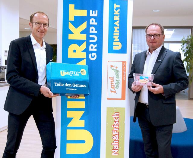 Das Geschäftsführungsteam der Unimarkt Gruppe: Andreas Haider und Robert Knöbl (v. l.) | Foto: Unimarkt Gruppe