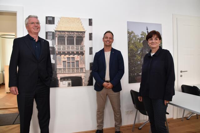 StR Rudi Federspiel, Vizebgm. Markus Lassenberger und Klubobfrau Andrea Dengg fordern ein klares Stadtentwicklungskonzept.