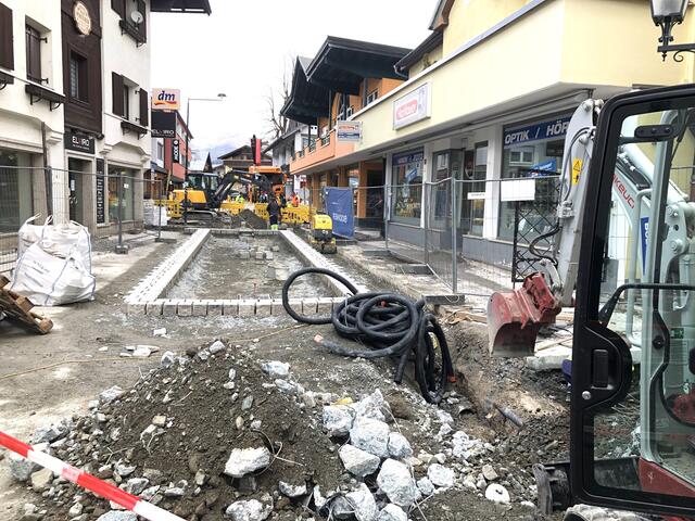 Die Baustelle in der Dechant-Wieshoferstraße. | Foto: Kogler