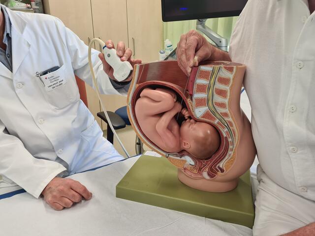 Der Eingriff wird mittels Ultraschall überwacht. | Foto: KUK