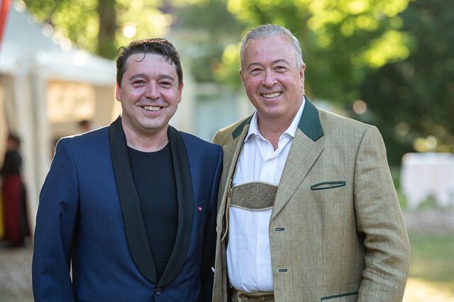 Intendant Ebner (li.) und Herbert Lippert. | Foto: Musikfestival Steyr_Peter Mayr