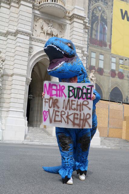 Der Protest gegen die "Stadtstraße" war recht bunt.