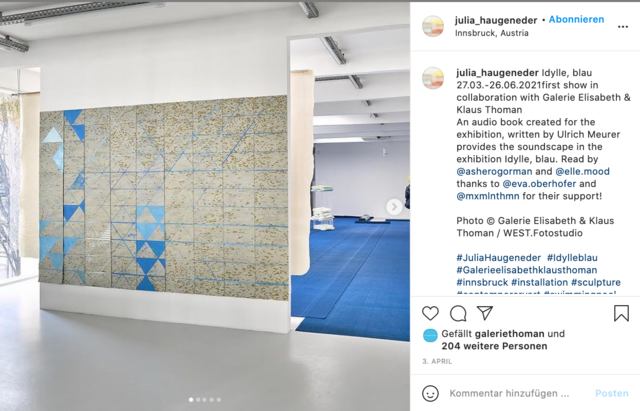 Auf Instagram begeistert die Künstlerin unzählige Menschen mit ihren Kunstwerken und gibt Einblicke in ihre Ausstellungen!