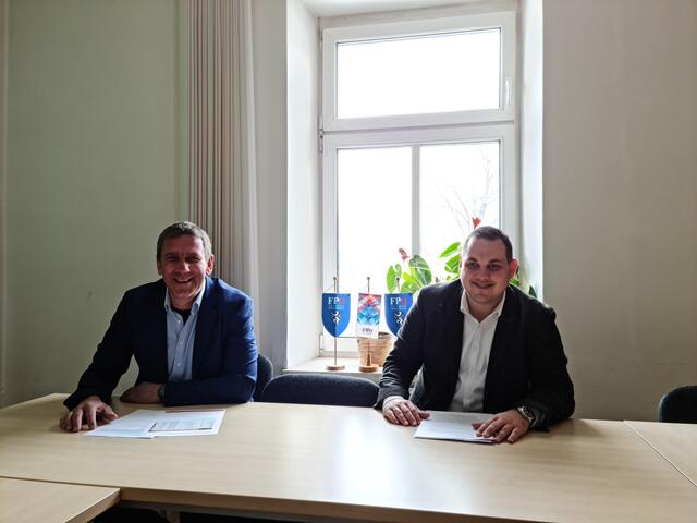 Arnd Meißl und Philipp Könighofer luden zur gemeinsamen Pressekonferenz. | Foto: FPÖ Langenwang
