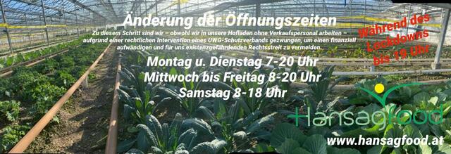 Hansagfood-Container haben nun beschränkte Öffnungszeiten