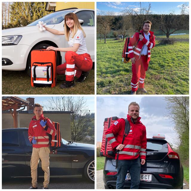 Die vier neuen First Responder im Bezirk Oberwart