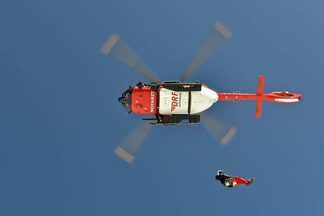 Der Rettungshubschrauber RK1 stand im Einsatz.