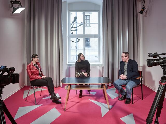 Das neue DORFTV-Studio an der Kunstuniversität Linz. | Foto: Kurt Hörbst