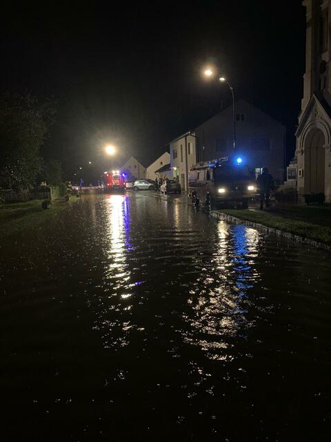 2020 stand das Ortsgebiet von Weichselbaum unter Wasser.