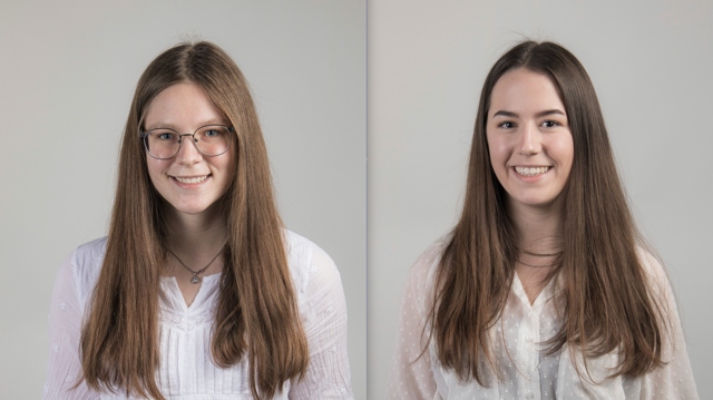 Sarah Fenster (links) und Amelie Zuderstorfer aus Windhaag bei Perg.