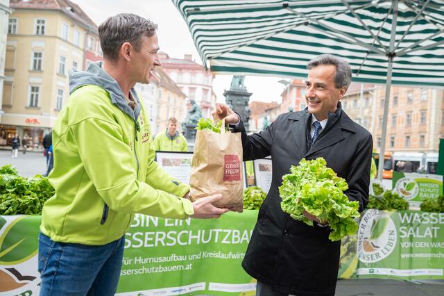 Initiator Markus Hillebrand (l.) mit dem Grazer Bürgermeister | Foto: LK-Stmk