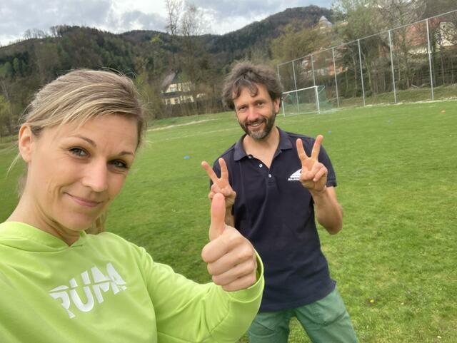 Elisabeth Klug und Wolfgang Köstenbauer vom Lehrkörper der MS 2 Deutschlandsberg