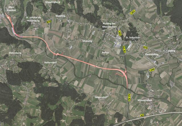 Die kainachnahe Trasse kann laut Trassengegnern so gar nicht gebaut werden.