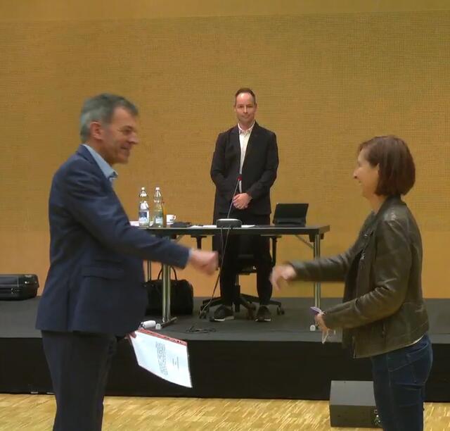 LR Gabriele Fischer wurde als Gemeinderätin der Grünen angelobt.