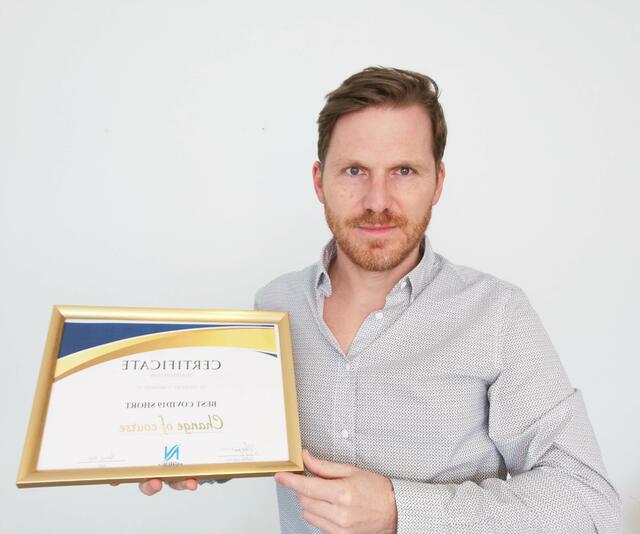 Andreas Ortner freute sich über mehrere Awards für den Kurzfilm "Richtungswechsel".