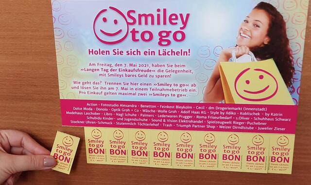 Holen auch Sie sich Ihre Smileys sparen Sie bares Geld beim Einkaufen in Weiz.