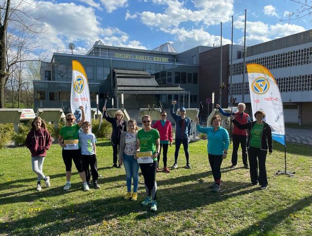 Kremser Schiklubbeim virtuellem Charity Run. | Foto: Wimmer
