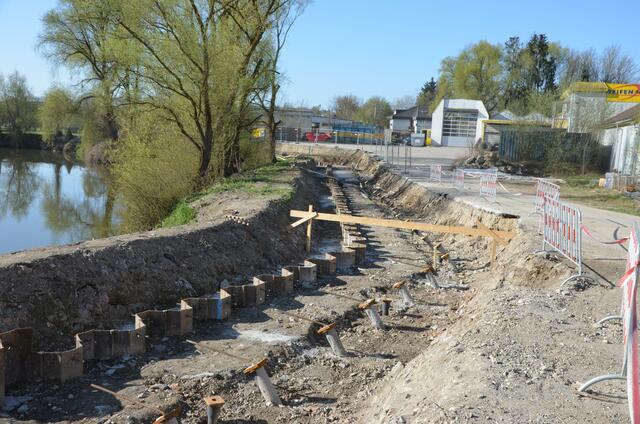Der Bereich Neustift wird gegen ein 100-jährliches Hochwasser geschützt – Bauarbeiten am zweiten und dritten Abschnitt laufen. | Foto: Stadtgemeinde Schärding