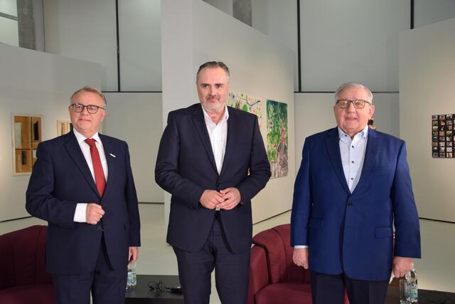 Drei Landeshauptmänner unter sich: Niessl, Doskozil und Sipötz