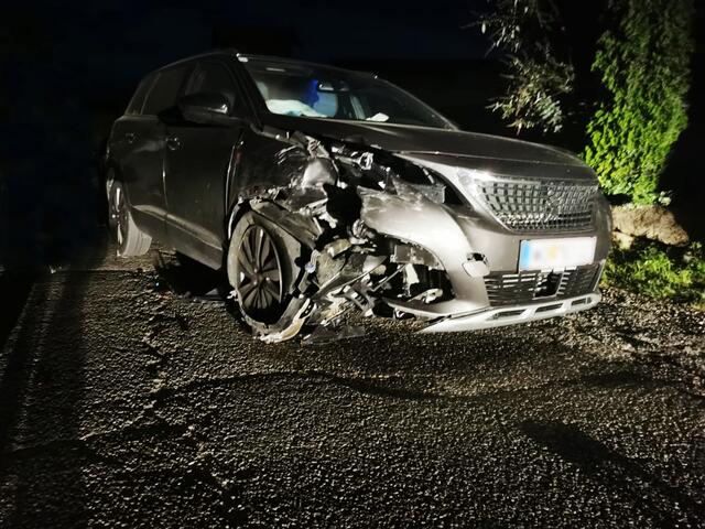 Autounfall in der "Milchstraße" im August 2020