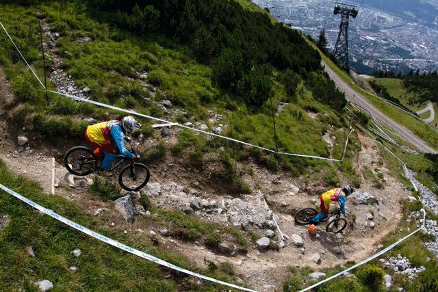 Der Single Trail Nordkette als Herausforderung.