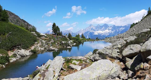 Der "Mittlere Gasselsee" wird auch "Spiegelsee" genannt.  