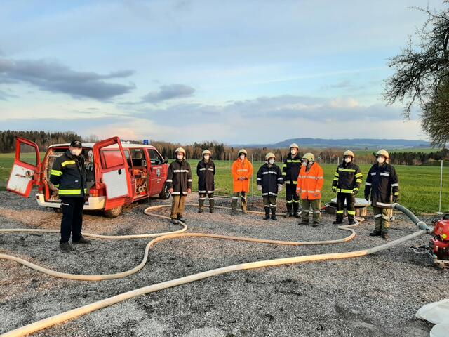 Übung Löschzug Hebetsberg, FF Pram