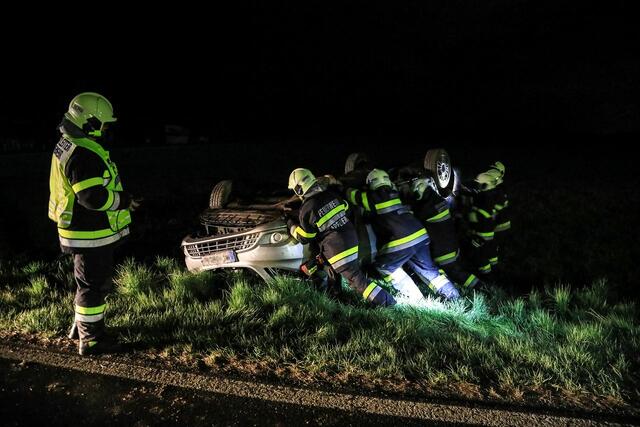 In Apfelberg wurde ein Auto aufgestellt.