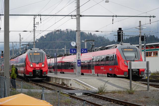 Die Bahnstrecke zwischen Reutte und Ehrwald musste vorübergehend gesperrt werden.