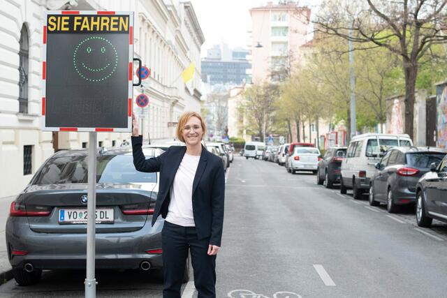 Die Tempomessgeräte liefern wichtige Daten zum Verkehrsaufkommen im Bezirk.