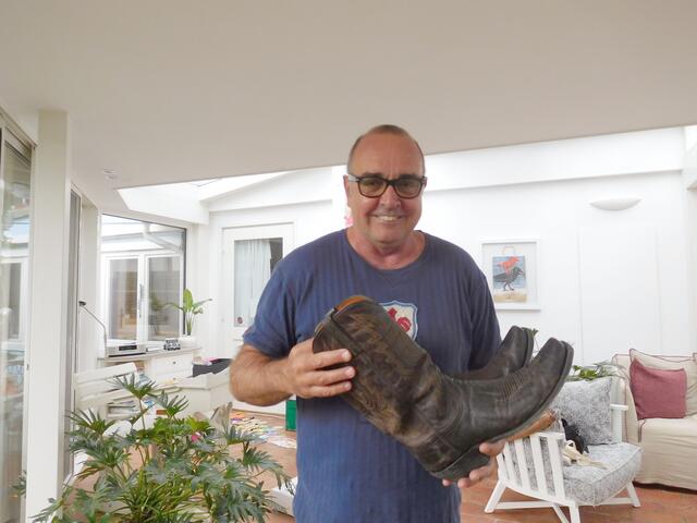 Bernd Anwander freut sich, seinen Schuster besuchen zu können.