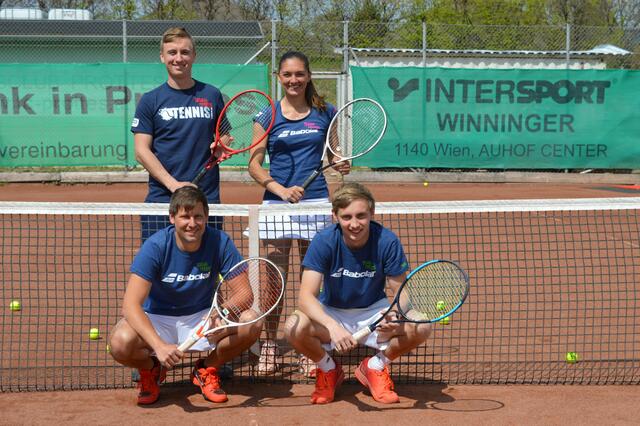 Michael Grandinger, Kristina Glöckler, Alexander Kadnar, und Florian Rabl. | Foto: Tennisfreaks